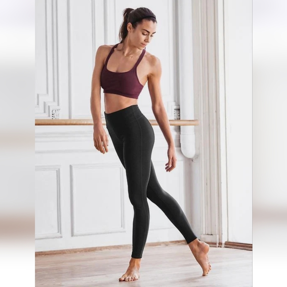 Athleta High Rise Chaturanga Tights Yoga Leggings Black Size Medium